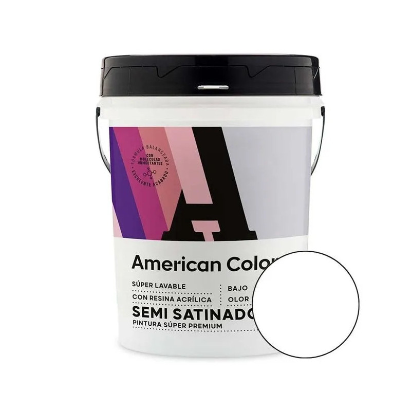 BLANCO X 16LT SEMISATINADO - AMERICAN COLORS