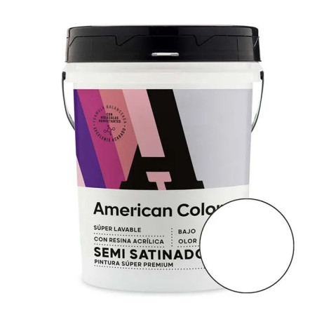 BLANCO X 16LT SEMISATINADO - AMERICAN COLORS