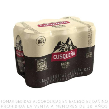 CUSQUEÑA NEGRA SIX PACK 473ML