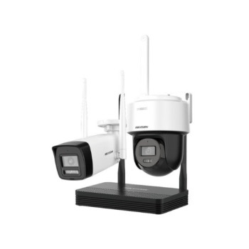 KIT WIFI 4MP CON NVS + CAMARA PT TURRET EXT + CAMARA BULLET