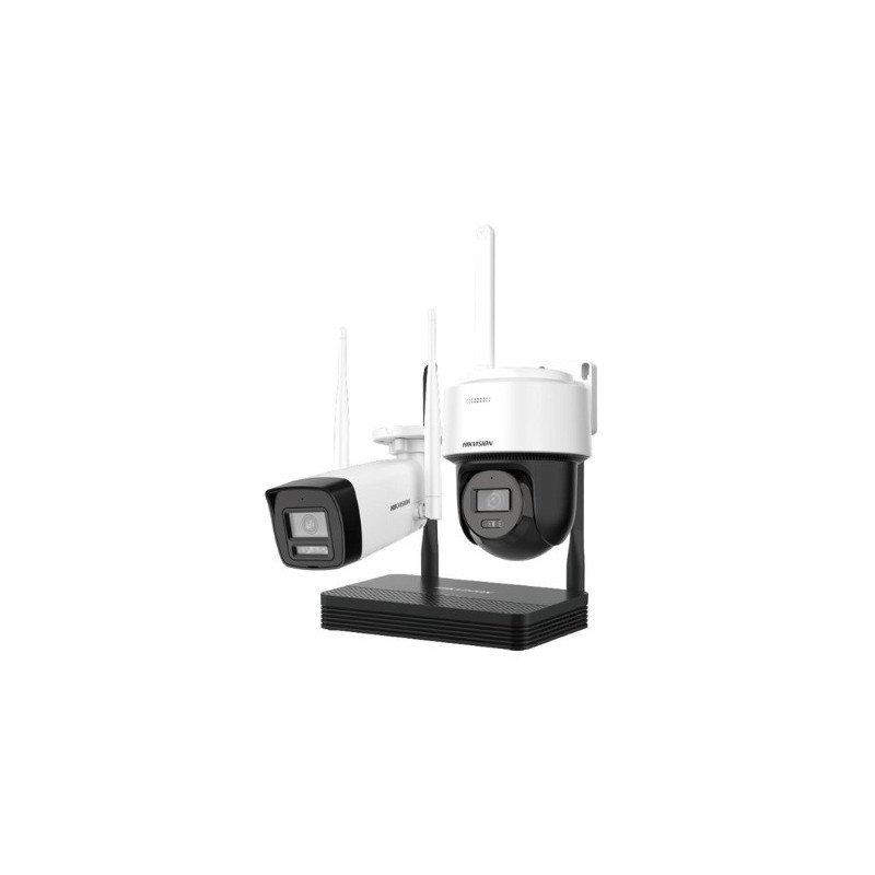 KIT WIFI 4MP CON NVS + CAMARA PT TURRET EXT + CAMARA BULLET