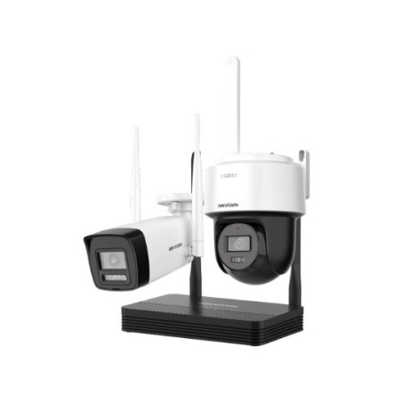 KIT WIFI 4MP CON NVS + CAMARA PT TURRET EXT + CAMARA BULLET