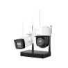 KIT WIFI 4MP CON NVS + CAMARA PT TURRET EXT + CAMARA BULLET