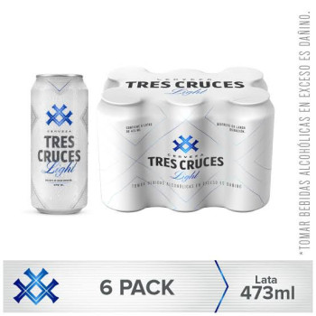 TRES CRUCES LIGHT SIX PACK 473ML
