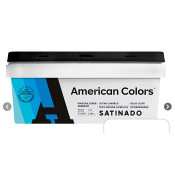 LATEX AMERICAN COLORS - SATINADO X 4LT
