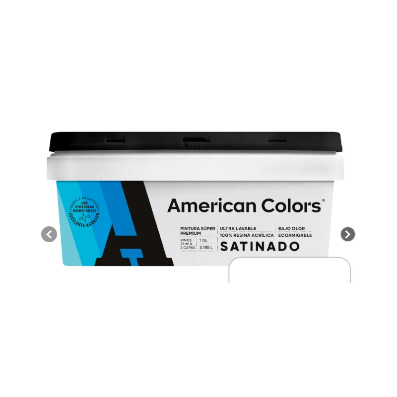 LATEX AMERICAN COLORS - SATINADO X 4LT