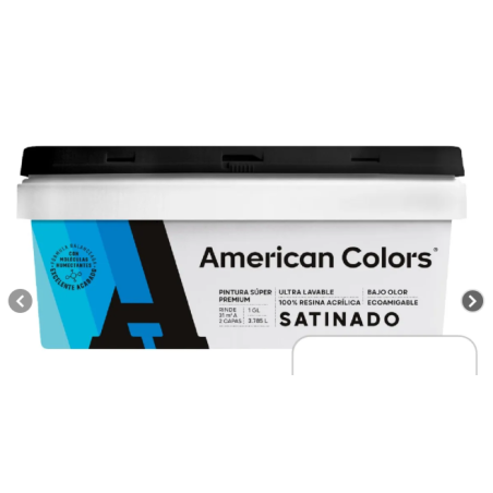 LATEX AMERICAN COLORS - SATINADO X 4LT